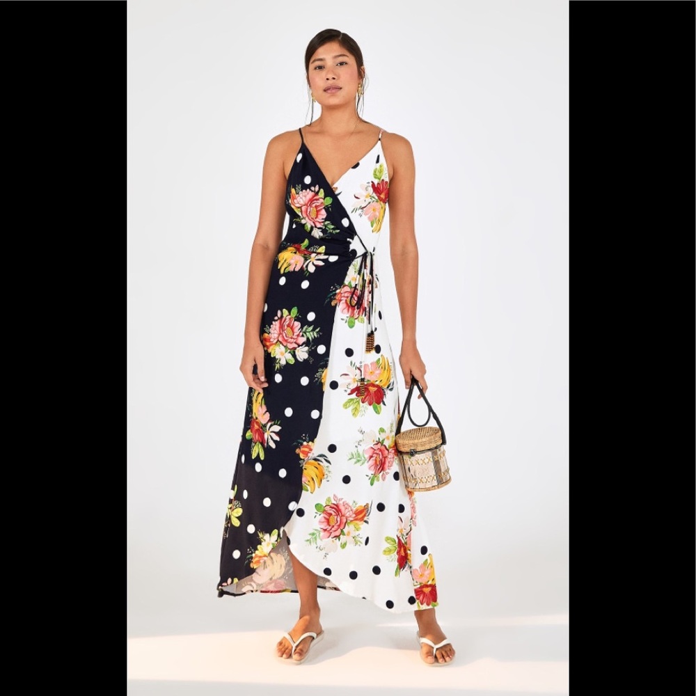 NWT Farm Rio Mixed Nanaju Wrap Dress
